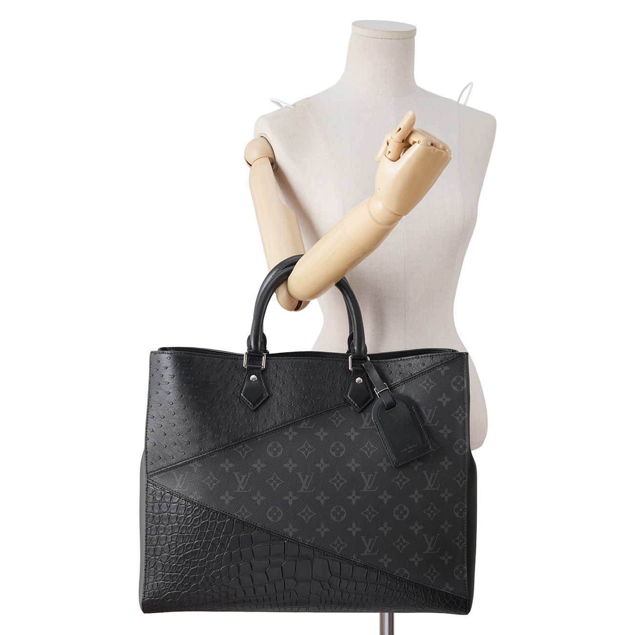 LOUIS VUITTON(USED)루이비통 N96388 오스트리치 와니 캔버스 그랑삭